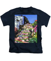 Lombard Street - San Francisco, California - Kids T-Shirt