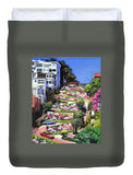 Lombard Street - San Francisco, California - Duvet Cover