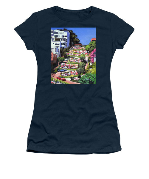 Lombard Street - San Francisco, California - Women's T-Shirt