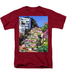 Lombard Street - San Francisco, California - Men's T-Shirt  (Regular Fit)