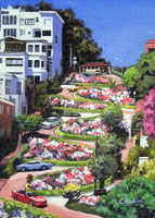 Lombard Street - San Francisco, California - Puzzle