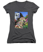 Lombard Street - San Francisco, California - Women's V-Neck