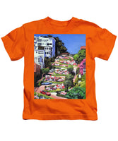 Lombard Street - San Francisco, California - Kids T-Shirt