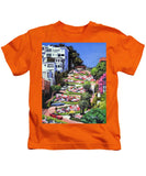 Lombard Street - San Francisco, California - Kids T-Shirt