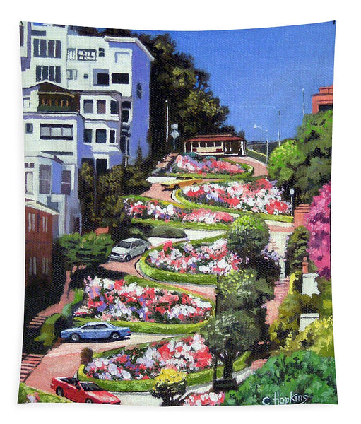Lombard Street - San Francisco, California - Tapestry