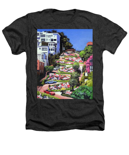 Lombard Street - San Francisco, California - Heathers T-Shirt