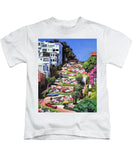 Lombard Street - San Francisco, California - Kids T-Shirt