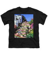 Lombard Street - San Francisco, California - Youth T-Shirt