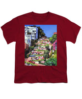 Lombard Street - San Francisco, California - Youth T-Shirt