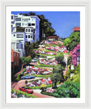 Lombard Street San Francisco  - Framed Print