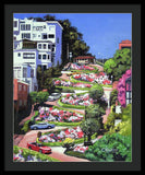Lombard Street San Francisco  - Framed Print