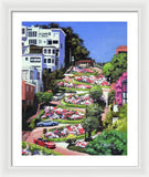 Lombard Street San Francisco  - Framed Print
