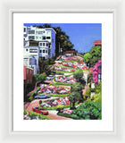 Lombard Street San Francisco  - Framed Print