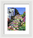 Lombard Street San Francisco  - Framed Print
