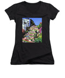 Lombard Street San Francisco  - Women's V-Neck