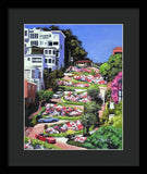 Lombard Street San Francisco  - Framed Print