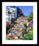 Lombard Street San Francisco  - Framed Print