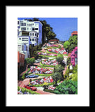 Lombard Street San Francisco  - Framed Print