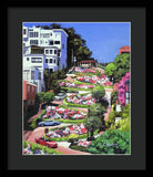Lombard Street San Francisco  - Framed Print