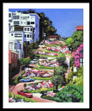 Lombard Street San Francisco  - Framed Print