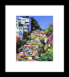 Lombard Street San Francisco  - Framed Print