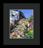 Lombard Street San Francisco  - Framed Print