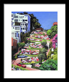 Lombard Street San Francisco  - Framed Print