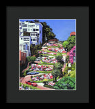 Lombard Street San Francisco  - Framed Print