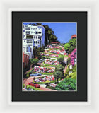 Lombard Street San Francisco  - Framed Print