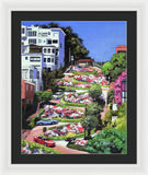 Lombard Street San Francisco  - Framed Print