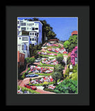 Lombard Street San Francisco  - Framed Print