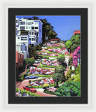 Lombard Street San Francisco  - Framed Print