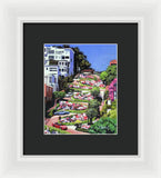 Lombard Street San Francisco  - Framed Print
