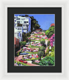 Lombard Street San Francisco  - Framed Print
