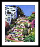 Lombard Street San Francisco  - Framed Print