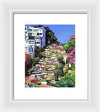 Lombard Street San Francisco  - Framed Print