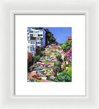 Lombard Street San Francisco  - Framed Print