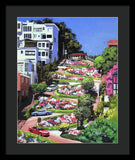 Lombard Street San Francisco  - Framed Print