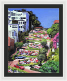 Lombard Street San Francisco  - Framed Print