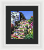Lombard Street San Francisco  - Framed Print