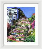 Lombard Street San Francisco  - Framed Print