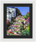 Lombard Street San Francisco  - Framed Print
