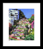 Lombard Street San Francisco  - Framed Print