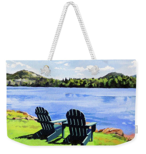 Mirror Lake Lake Placid New York - Weekender Tote Bag