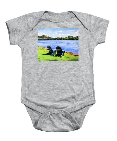 Mirror Lake Lake Placid New York - Baby Onesie