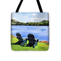Mirror Lake Lake Placid New York - Tote Bag