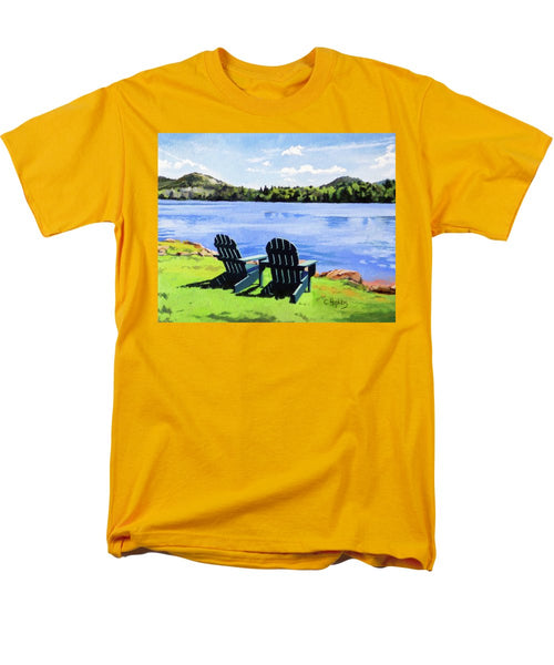 Mirror Lake Lake Placid New York - Men's T-Shirt  (Regular Fit)