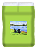 Mirror Lake Lake Placid New York - Duvet Cover