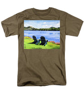 Mirror Lake Lake Placid New York - Men's T-Shirt  (Regular Fit)
