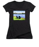 Mirror Lake Lake Placid New York - Women's V-Neck